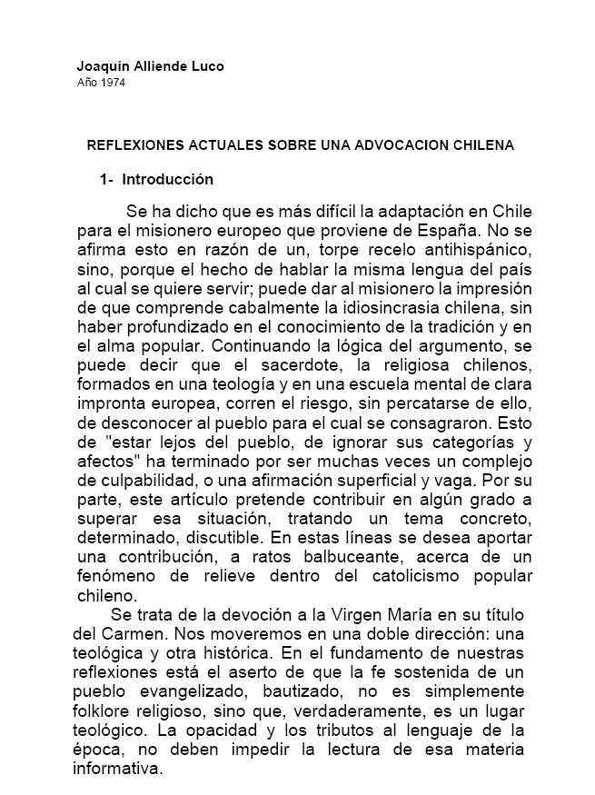portada reflexiones advocacion chilena